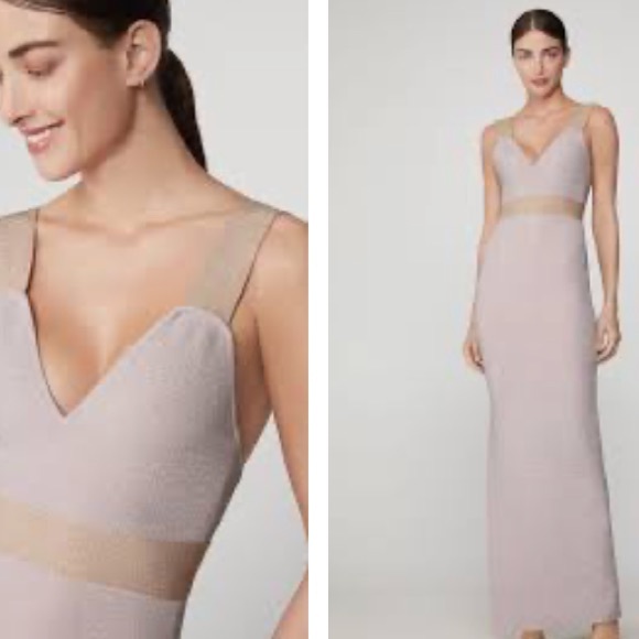 Herve Leger Dresses & Skirts - NWT HERVE LEGER SLEEVELESS PLAITED METALLIC GOWN